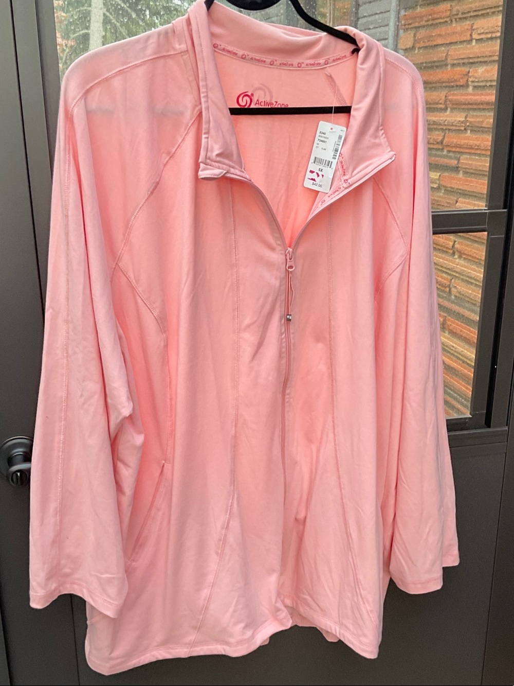 Active Women's Light Pink Full-Zip Performance Jacket